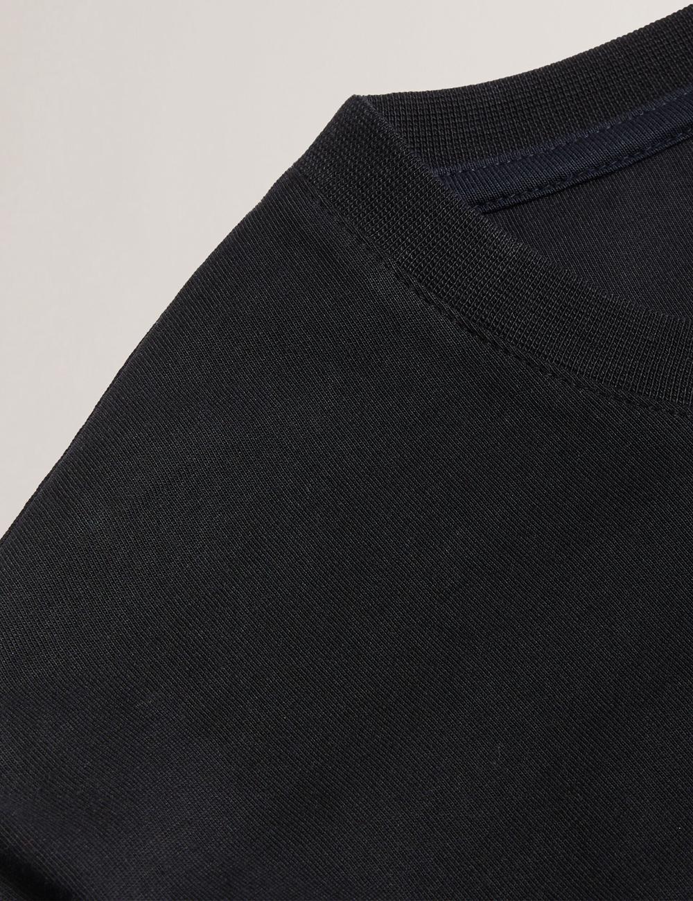 Black Ted Baker BEXLI - Regular Fit Long Sleeve Cotton Men T-Shirts | Canada  PTI-614095