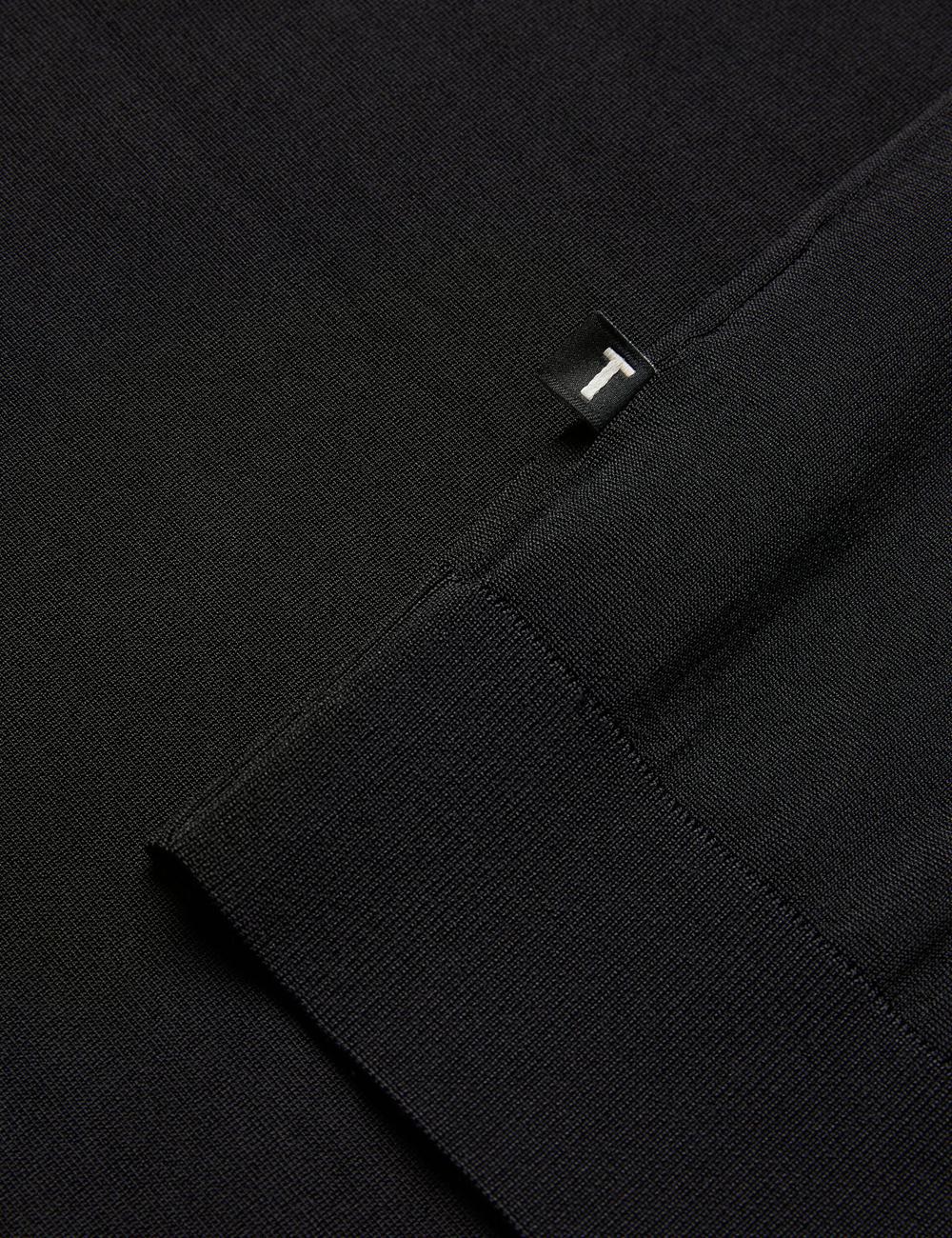 Black Ted Baker DALDIN - Zip Collar Stretch Knit Men Jumpers | Canada  DEW-289016