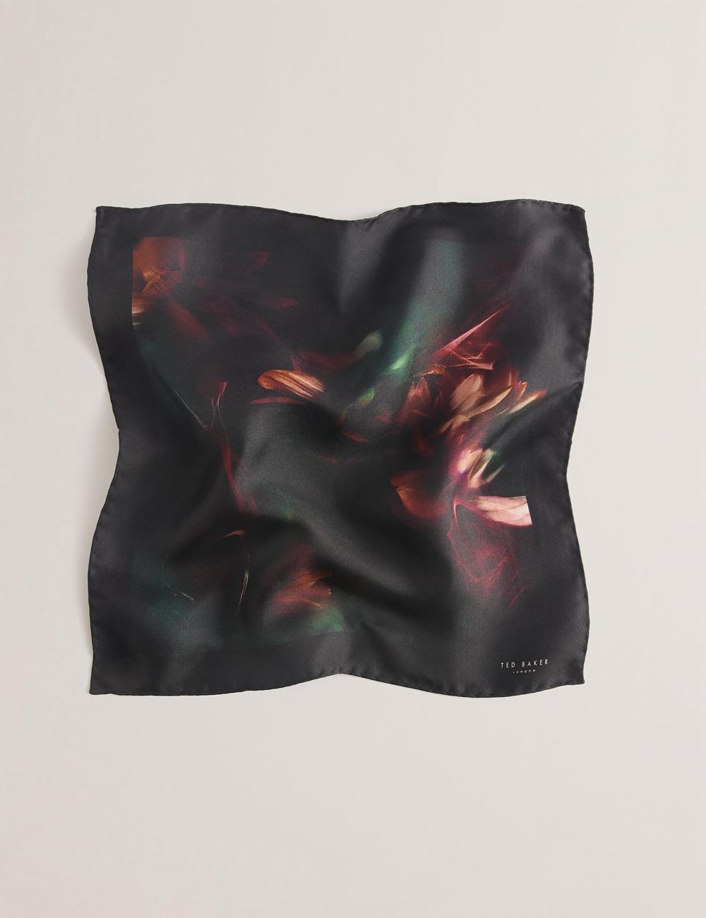Black Ted Baker DALLASE - Smokey Floral Print Silk Pocket Men Pocket Squares | Canada  HAR-364182