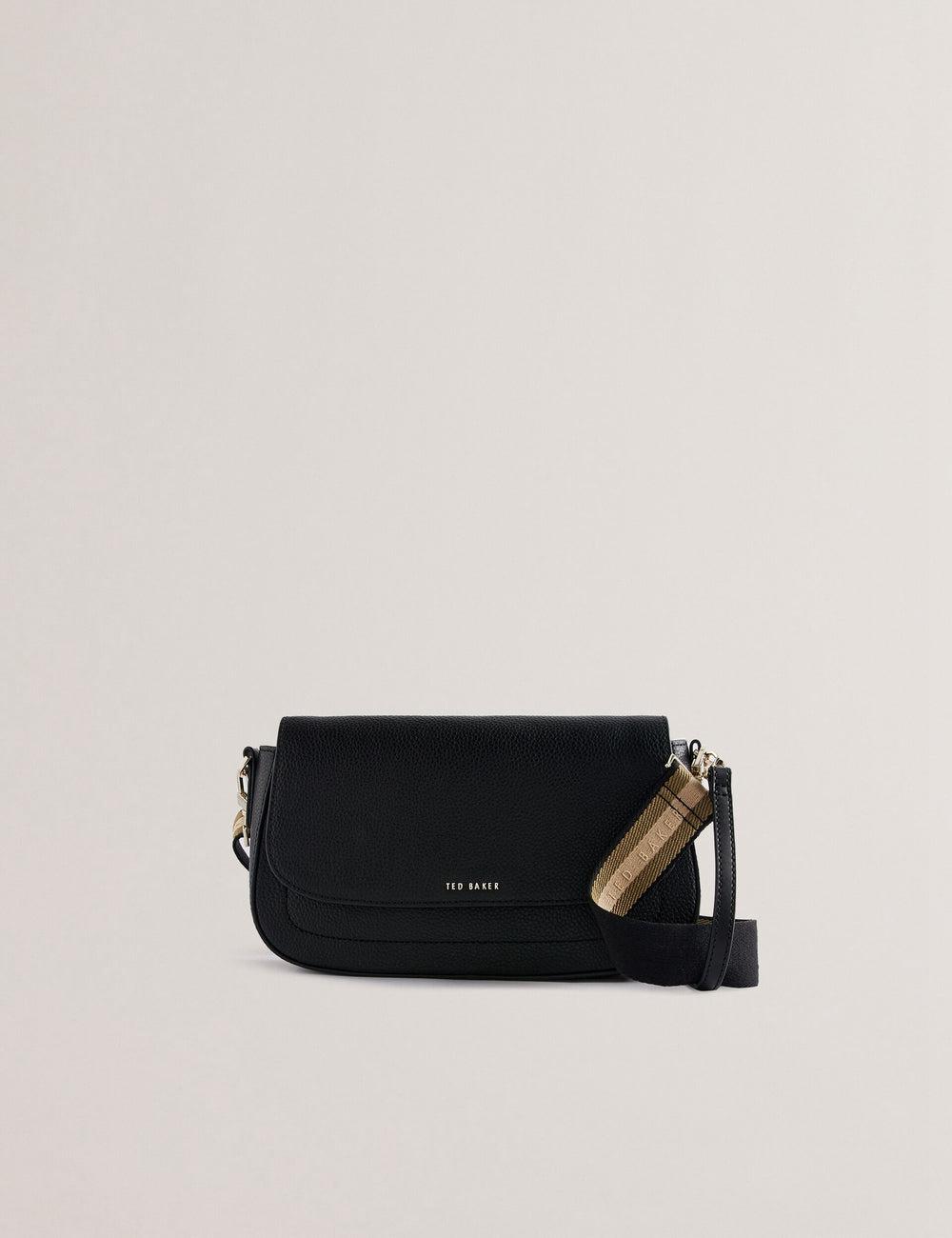 Black Ted Baker DARILIE - Leather Webbing East West Satchel Women Satchel Bags | Canada  INE-569840