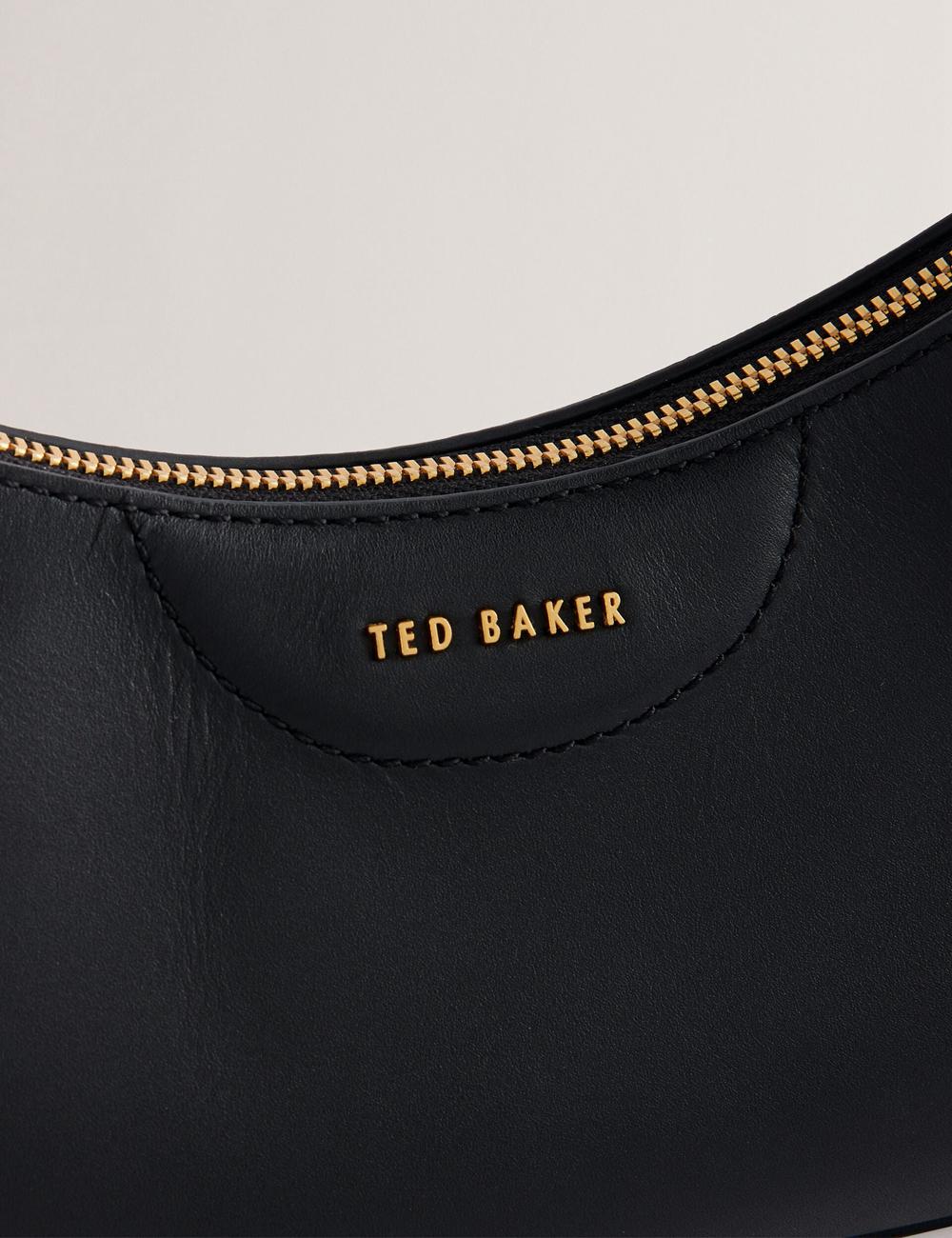 Black Ted Baker ESSIY - Leatheruette With Webbing Strap Women Shoulder Bags | Canada  QEO-079638