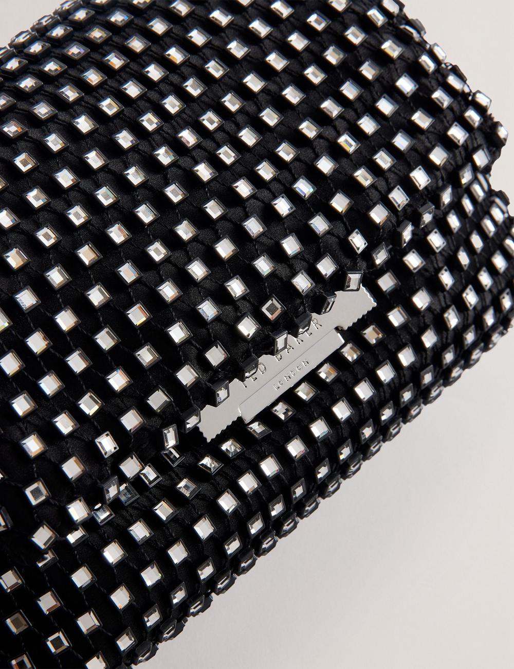 Black Ted Baker GLITSZI - Crystal Cage Mini Women Crossbody Bags | Canada  ACR-105436
