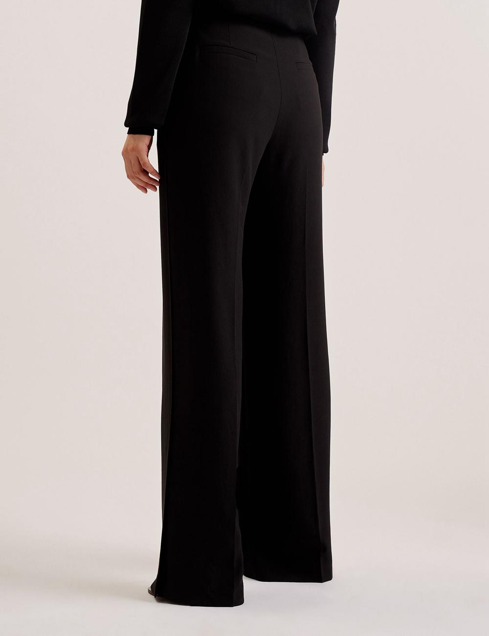 Black Ted Baker INUT - Tailored High Waist Wide Leg Women Trousers | Canada  TXA-763592