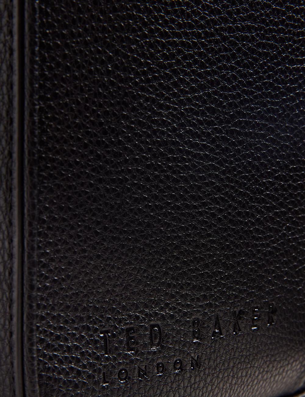 Black Ted Baker KADEN - Branded Webbing PU Leather Document Men Shoulder Bags | Canada  FRK-017589