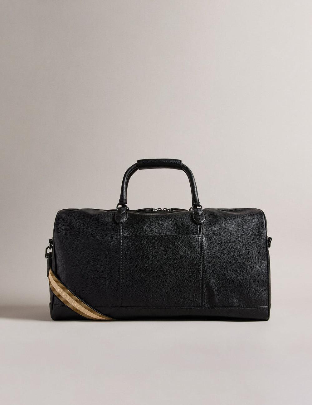 Black Ted Baker KALVIN - Webbing Faux Leather Men Holdall Bags | Canada  EYS-052146