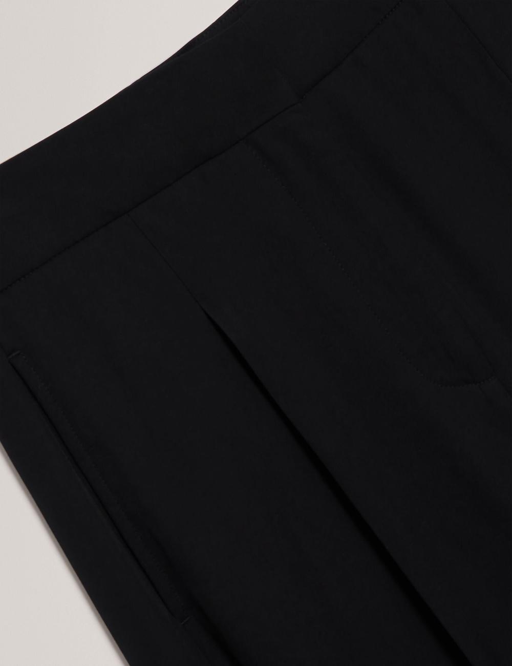 Black Ted Baker KIOLLI - Wool Blend Barrel Leg Tailored Women Trousers | Canada  CLG-728965