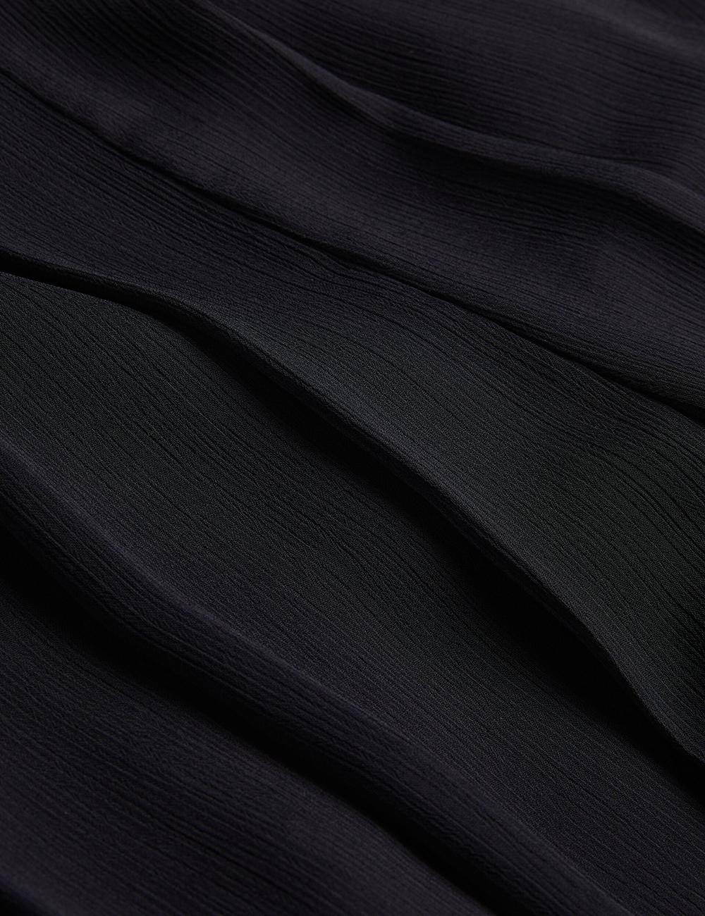 Black Ted Baker KOKUTO - Chiffon Pleated Wide Leg Palazzo Women Trousers | Canada  KMQ-786249