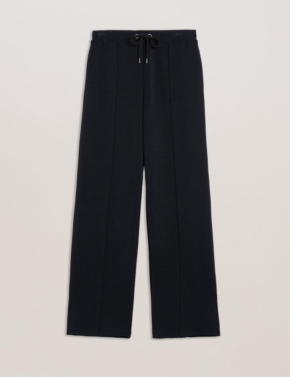 Black Ted Baker NOWELLL - Straight Leg Joggers With Split Hem Women Joggers | Canada  RYJ-593780