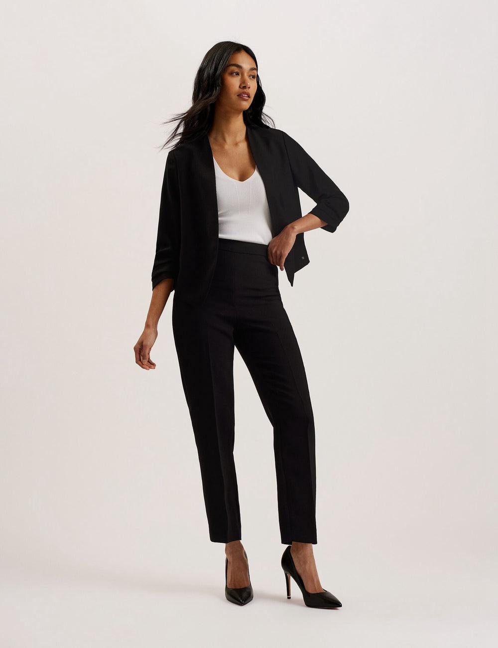 Black Ted Baker POPSY - 3/4 Sleeve Crop Women Blazers | Canada  YLB-596328