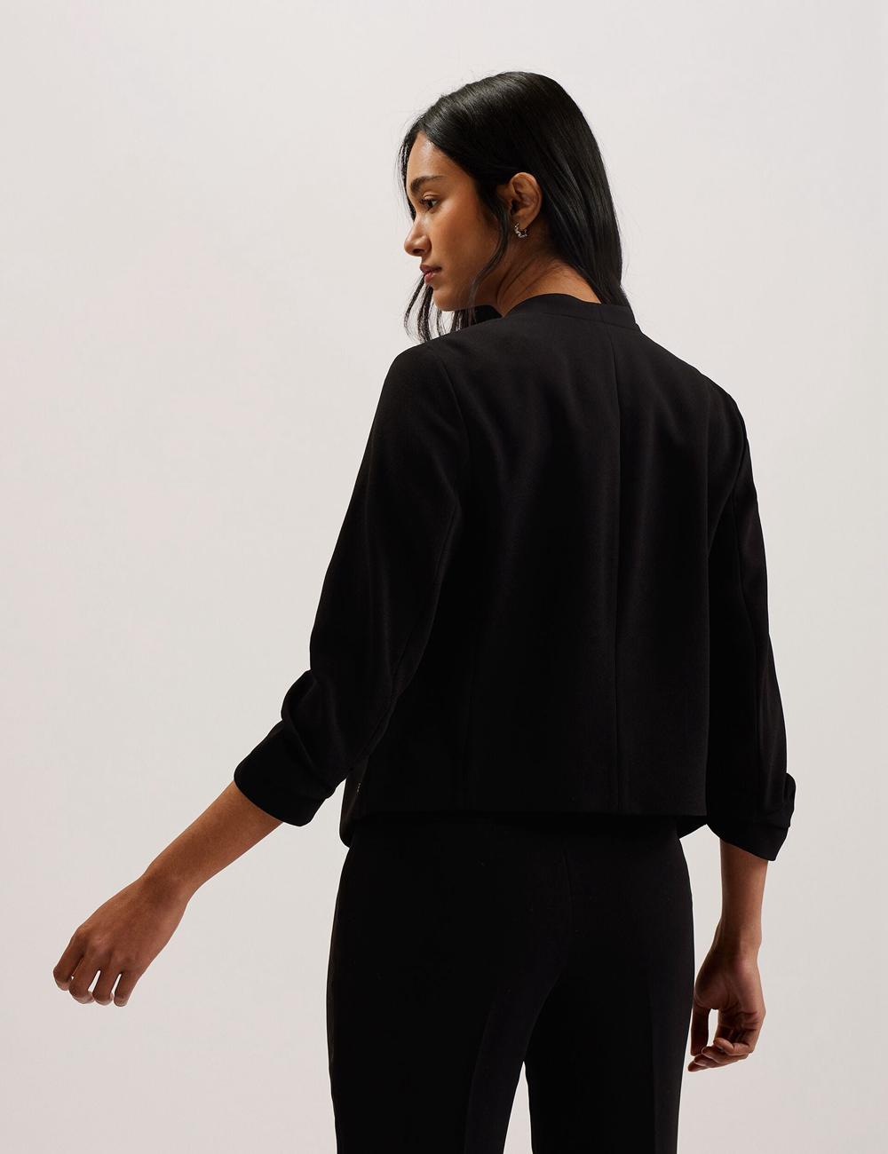 Black Ted Baker POPSY - 3/4 Sleeve Crop Women Blazers | Canada  YLB-596328