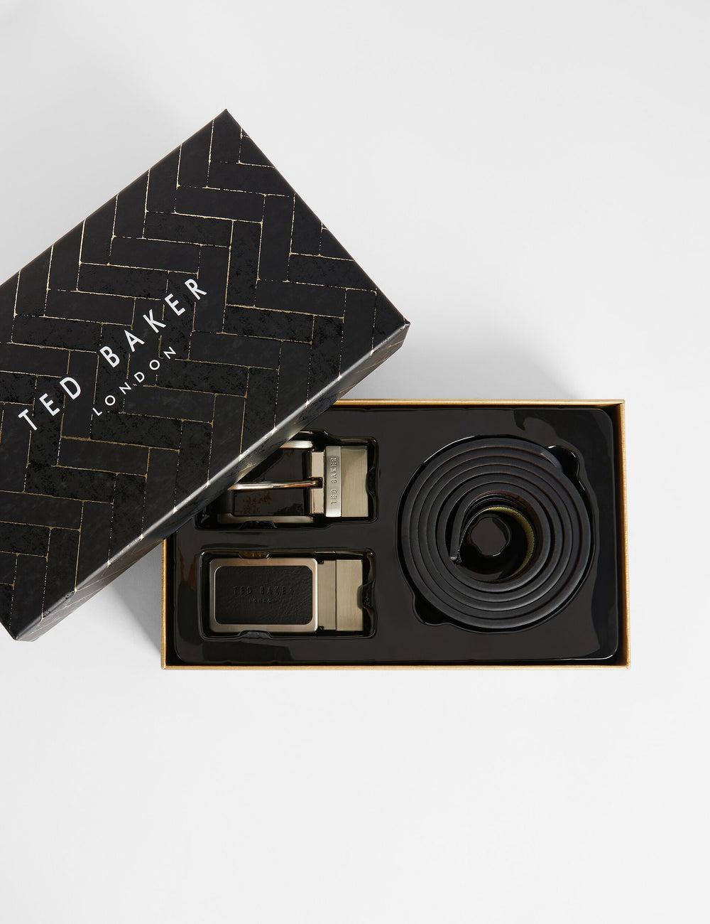 Black Ted Baker RATE - Faux Leather Belt Gift Set Men Belts | Canada  DPR-481326