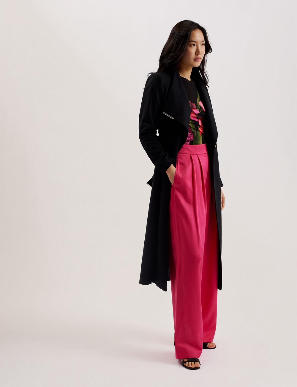 Black Ted Baker ROSELL Wool Women Wool Coats | Canada  IHQ-248907
