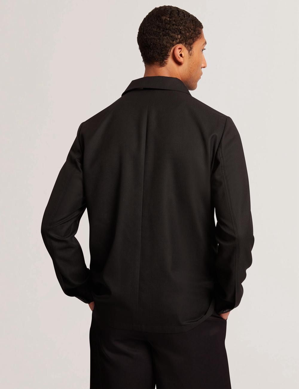 Black Ted Baker SELWYNJ - Lightweight Wool Blend Men Jackets | Canada  RVG-439207