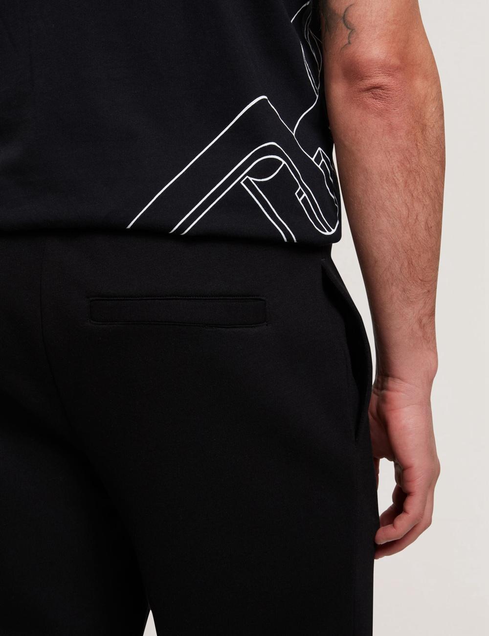 Black Ted Baker UAVER Slim Fit Neoprene Men Joggers | Canada  HSX-340572