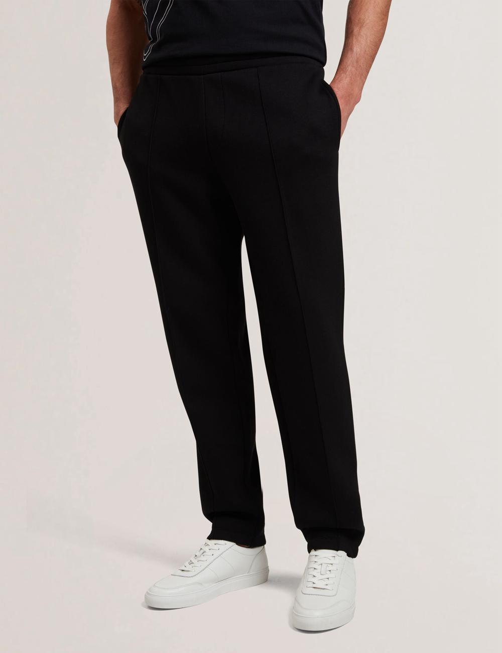 Black Ted Baker UAVER Slim Fit Neoprene Men Joggers | Canada  HSX-340572