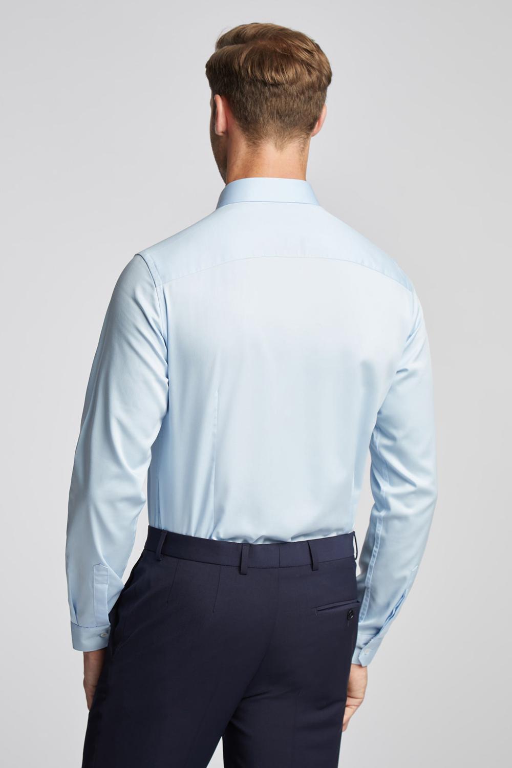 Blue Ted Baker ISLA - Slim Fit Pure Cotton Men Formal Shirts | Canada  XDL-168507
