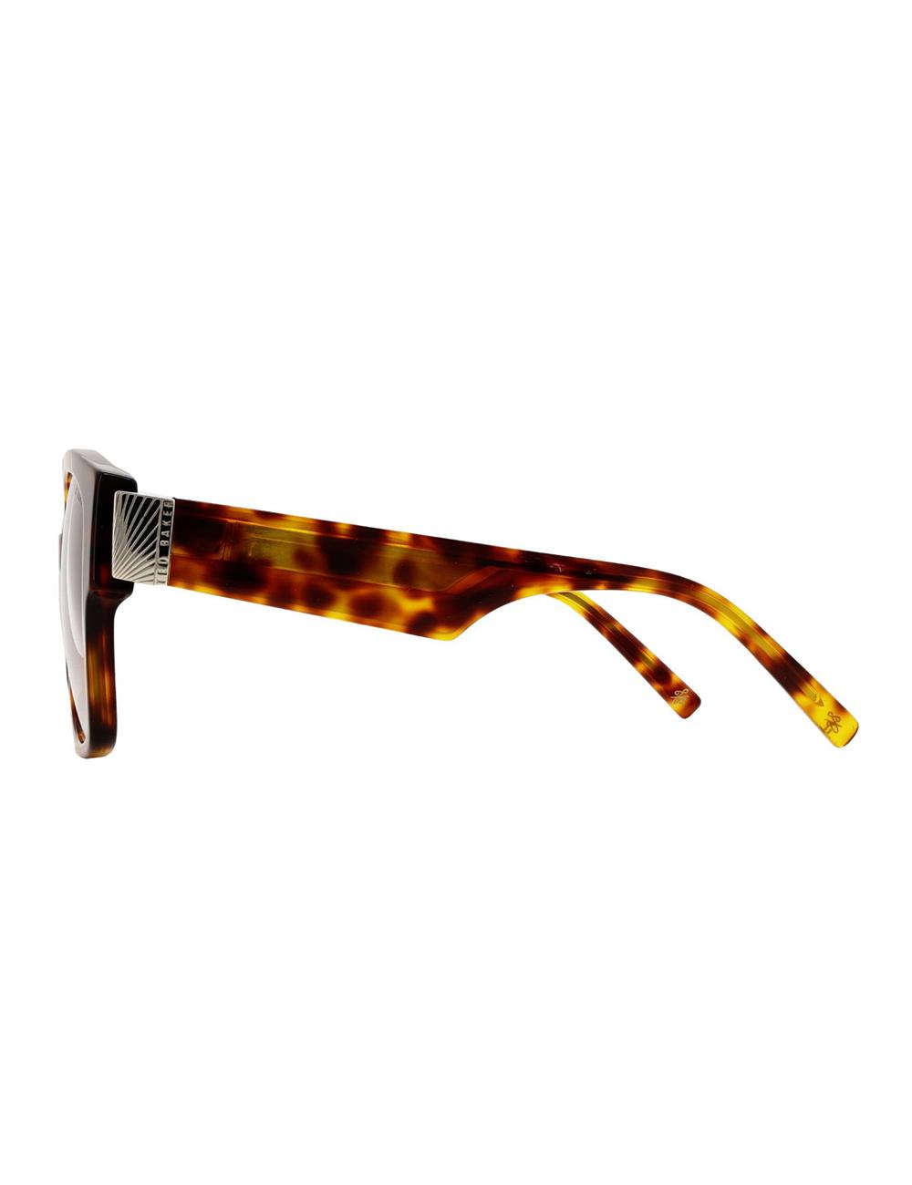 Brown Ted Baker LINIA - Oversized Square Hardware Detail Women Sunglasses | Canada  IRJ-681479