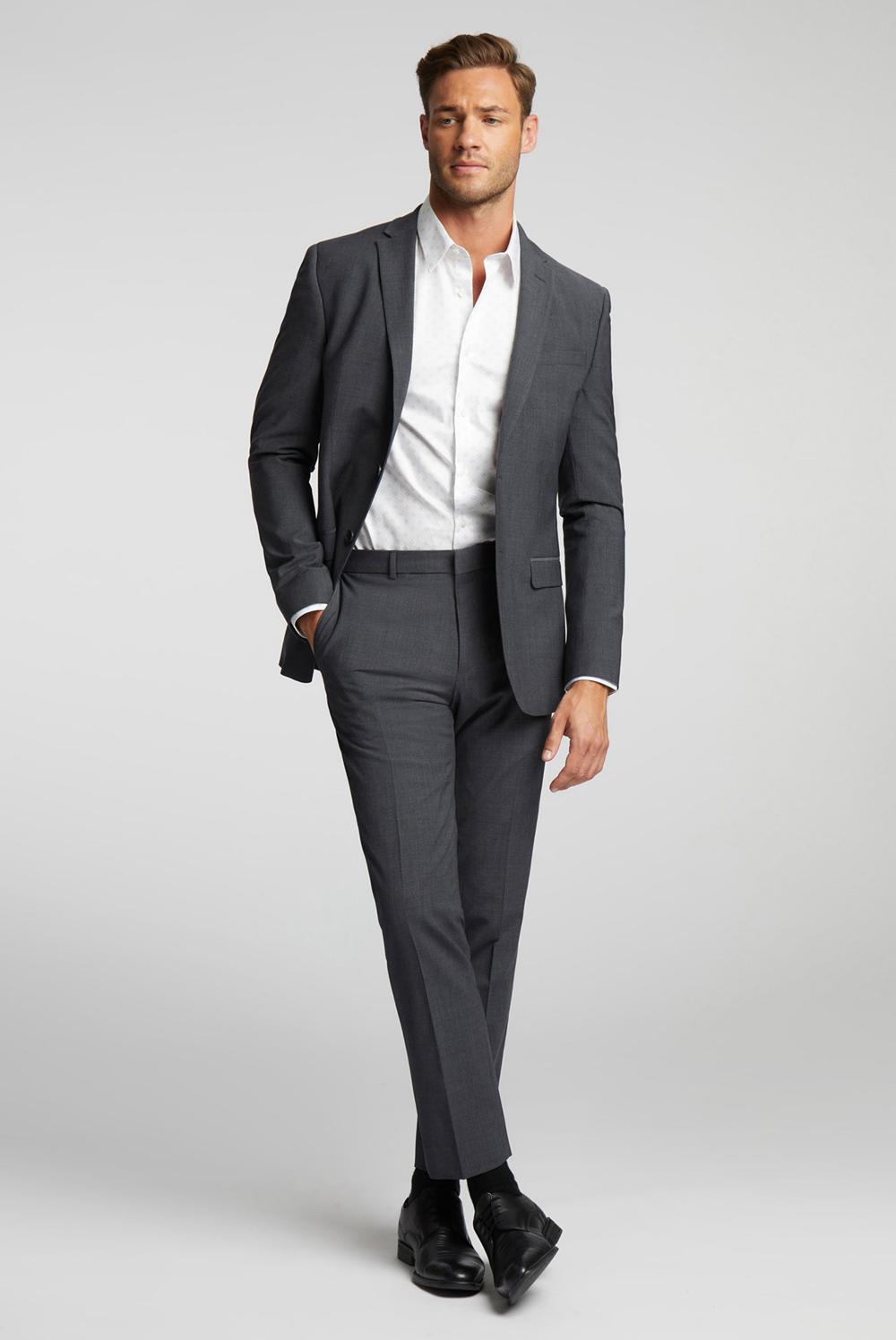Charcoal Ted Baker PANAMA - Wool Blend Slim Fit Suit Men Trousers | Canada  TGU-564910