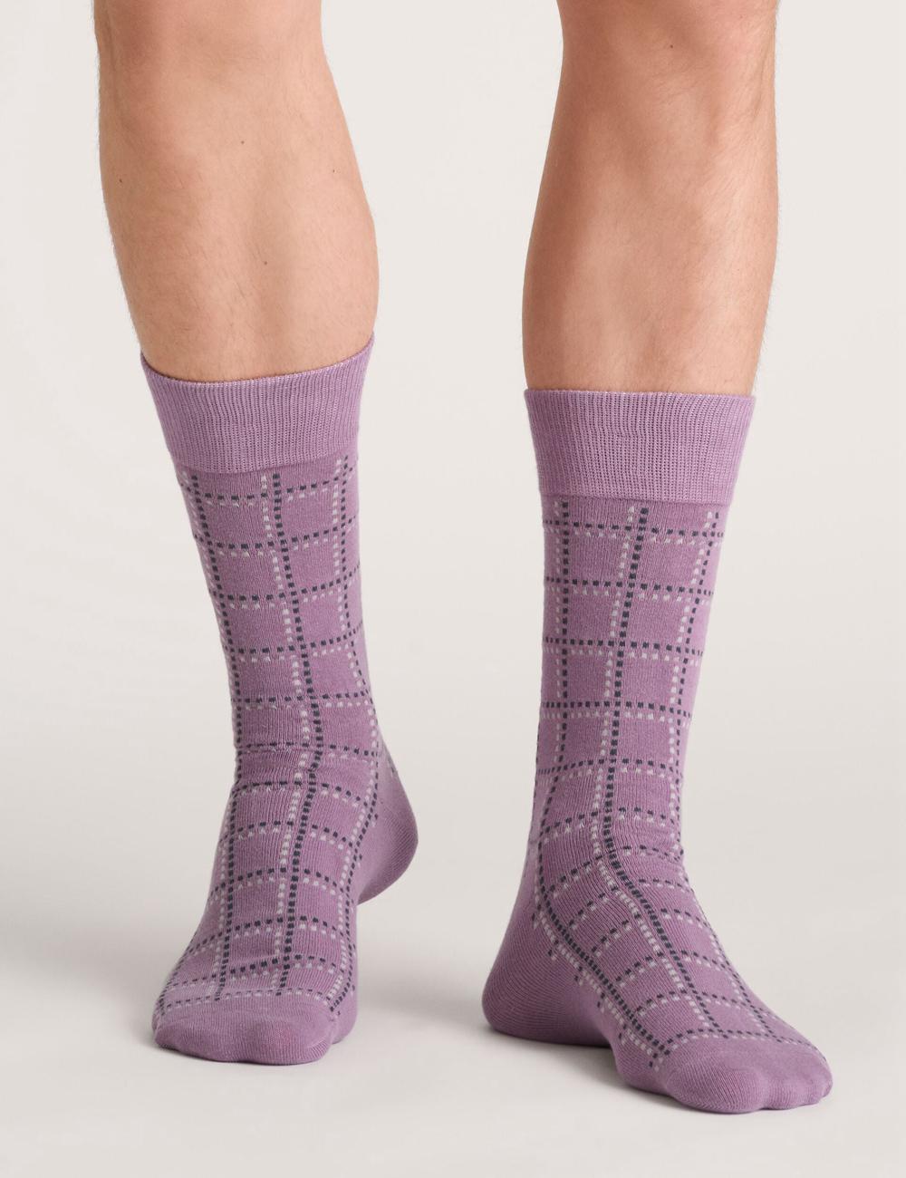 Dark Green Ted Baker 3 Pack Geometric Check Crew Men Socks | Canada  KLJ-362978