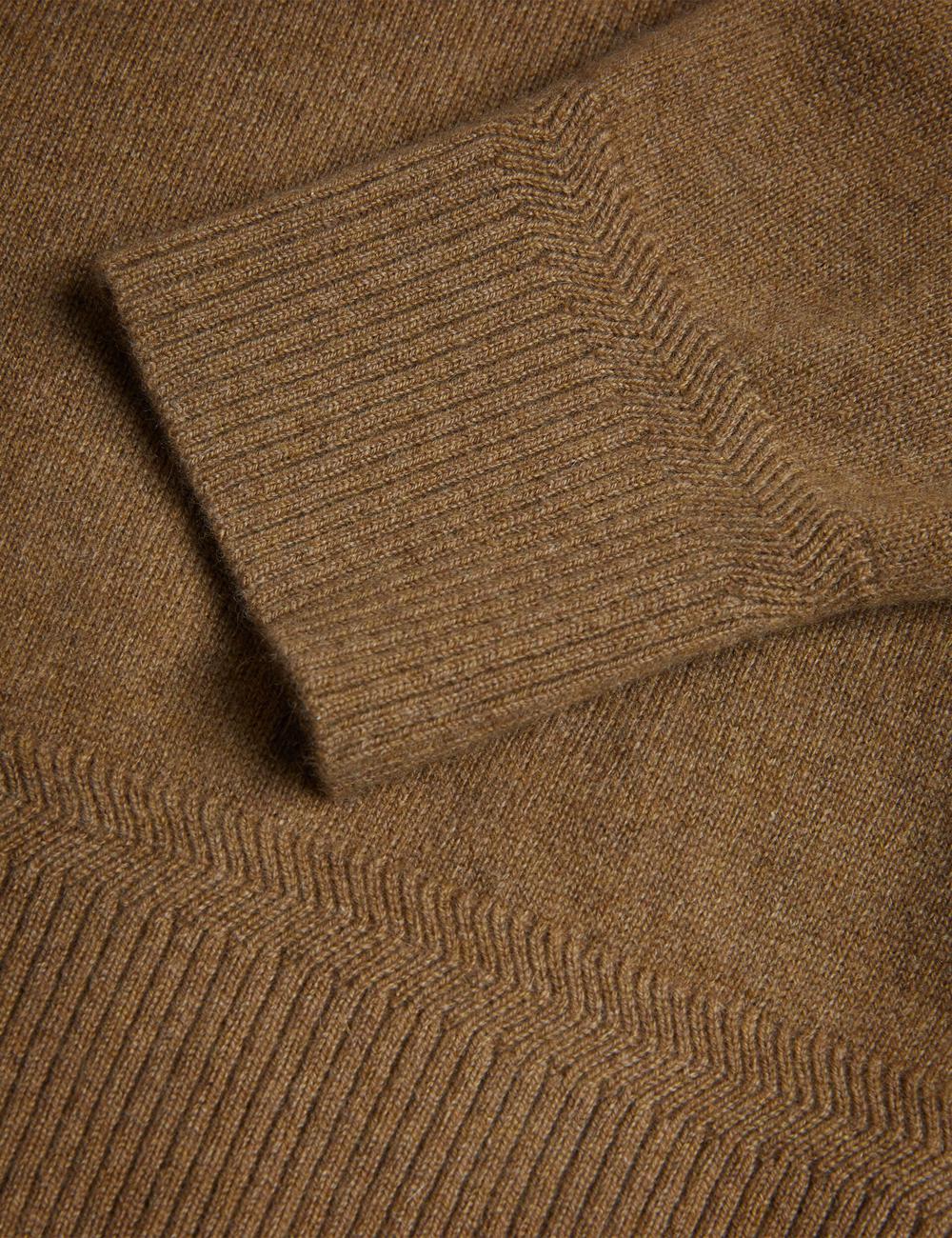 Dk-Brown Ted Baker KAROLT - Cashmere Knit Long Sleeve Top Men Jumpers | Canada  WKC-413208