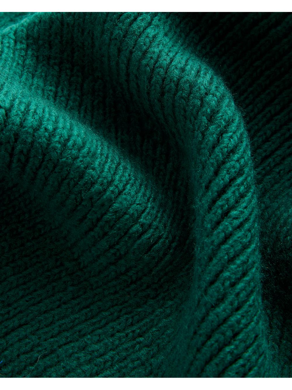 Dk-Green Ted Baker LIDIIES - Ribbed Wool Blend Knitted Women Scarves | Canada  NAM-851674