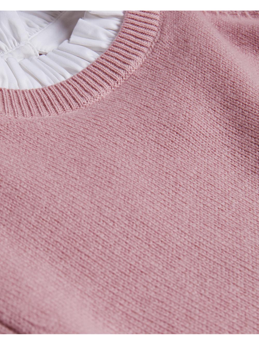 Dusky-Pink Ted Baker LISSIAH - Bobble Detail Shirt Hem Knitted Women Jumpers | Canada  JNO-260951