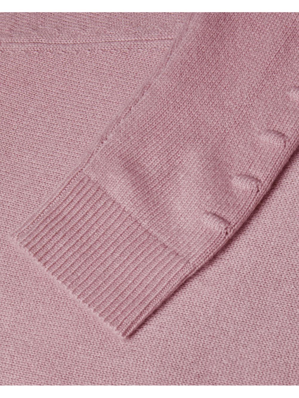 Dusky-Pink Ted Baker LISSIAH - Bobble Detail Shirt Hem Knitted Women Jumpers | Canada  JNO-260951
