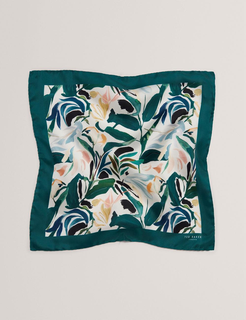 Ecru Ted Baker BOYTONP - Botanical Floral Silk Pocket Men Pocket Squares | Canada  IWS-539740