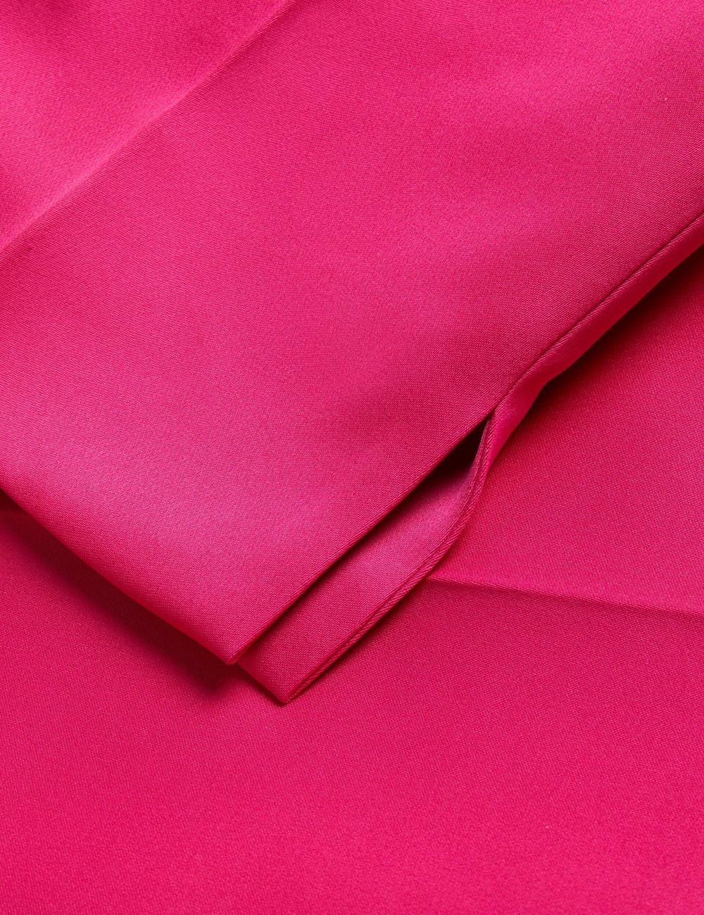 Fuchsia Ted Baker AKENIT - Satin Tailored Slim Leg Women Trousers | Canada  SDM-932047