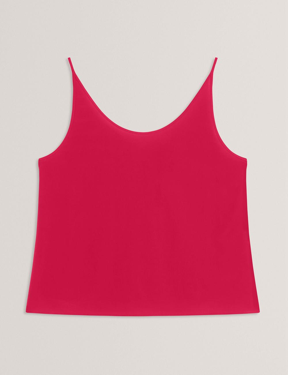 Fuchsia Ted Baker CADASA - Pure Silk Scoop Neck Cami Women Tops | Canada  VGQ-362098