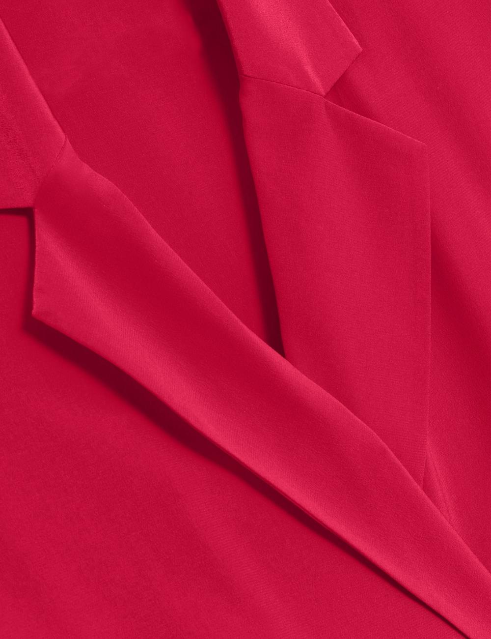Fuchsia Ted Baker CARLOE - Silk Short Sleeve Women Blazers | Canada  LNV-278631