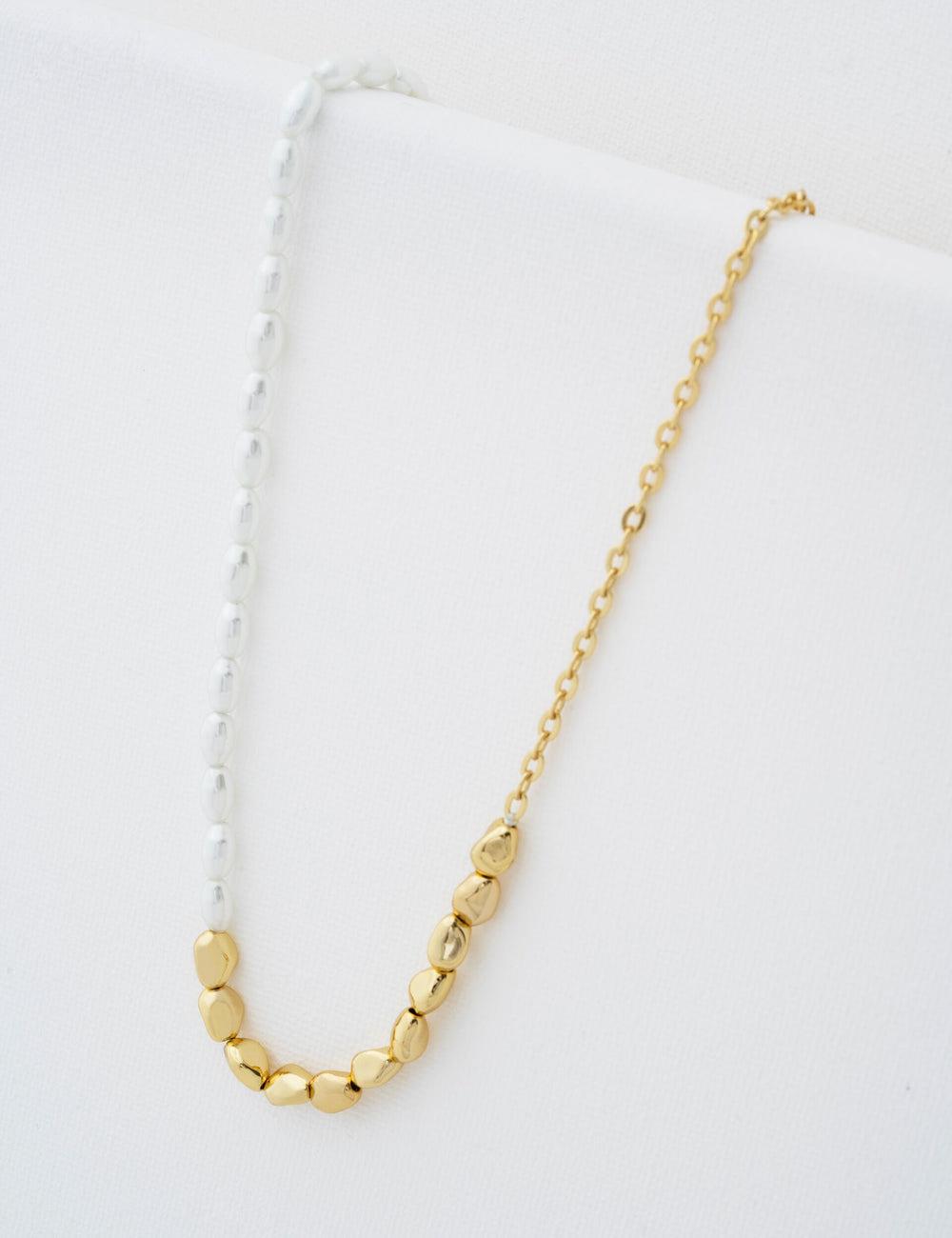 Gold Ted Baker ILENIE - Island Pearl Beaded Women Necklaces | Canada  SHO-872654