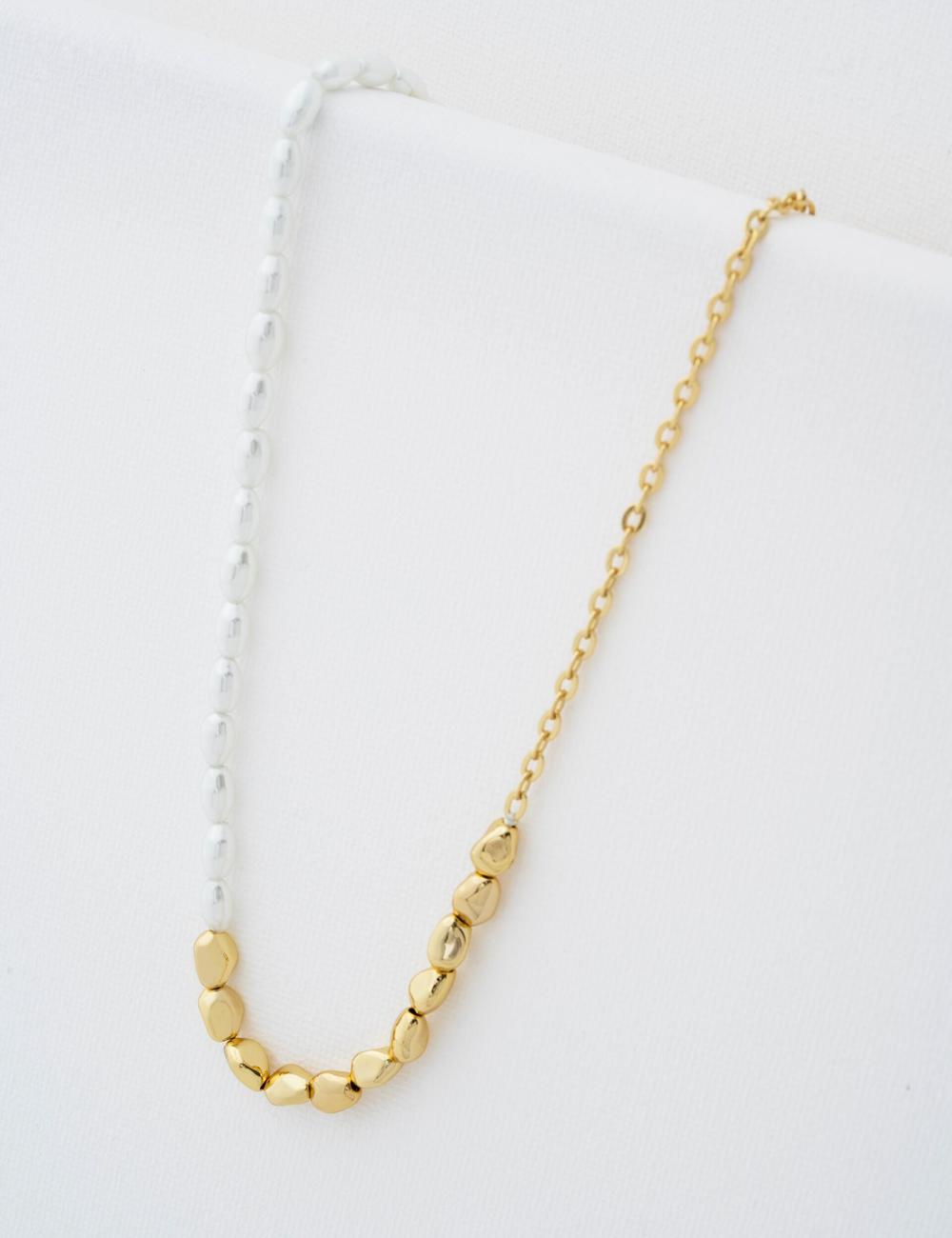 Gold Ted Baker ILENIE - Island Pearl Beaded Women Necklaces | Canada  SHO-872654