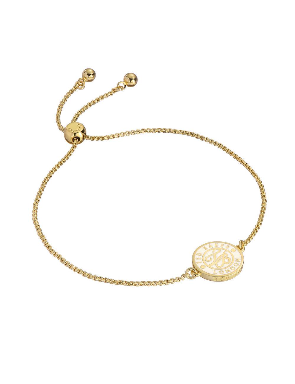 Gold Ted Baker MONELLE - Monogram Logo Coin Adjustable Women Bracelets | Canada  FQL-098746