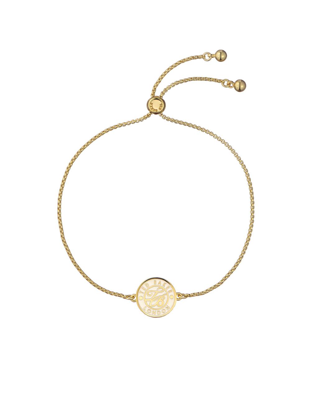 Gold Ted Baker MONELLE - Monogram Logo Coin Adjustable Women Bracelets | Canada  FQL-098746