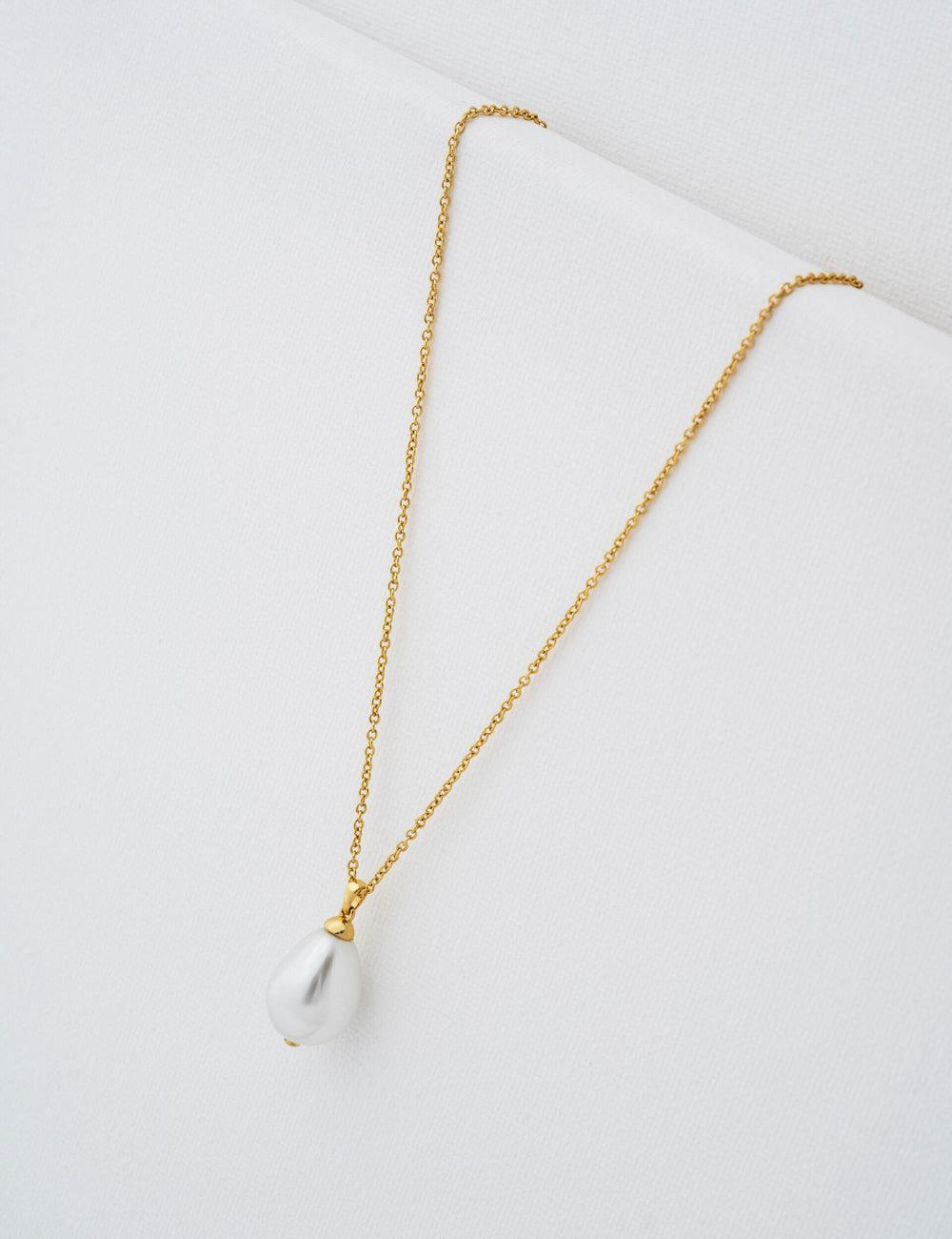 Gold Ted Baker PARMLIA - Pearl Drop Pendant Women Necklaces | Canada  PFO-015246