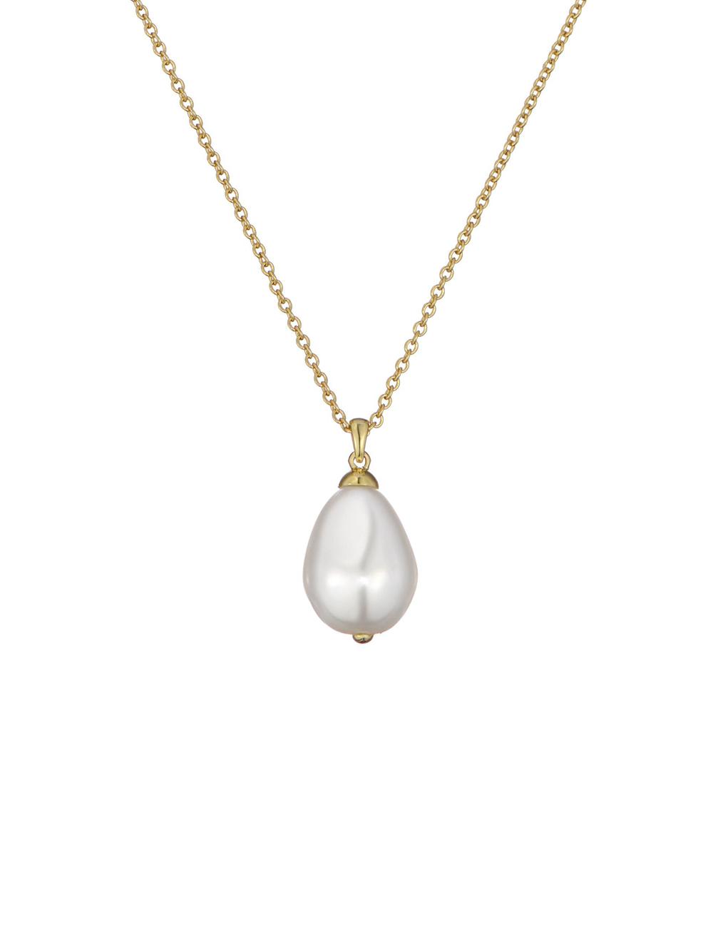 Gold Ted Baker PARMLIA - Pearl Drop Pendant Women Necklaces | Canada  PFO-015246
