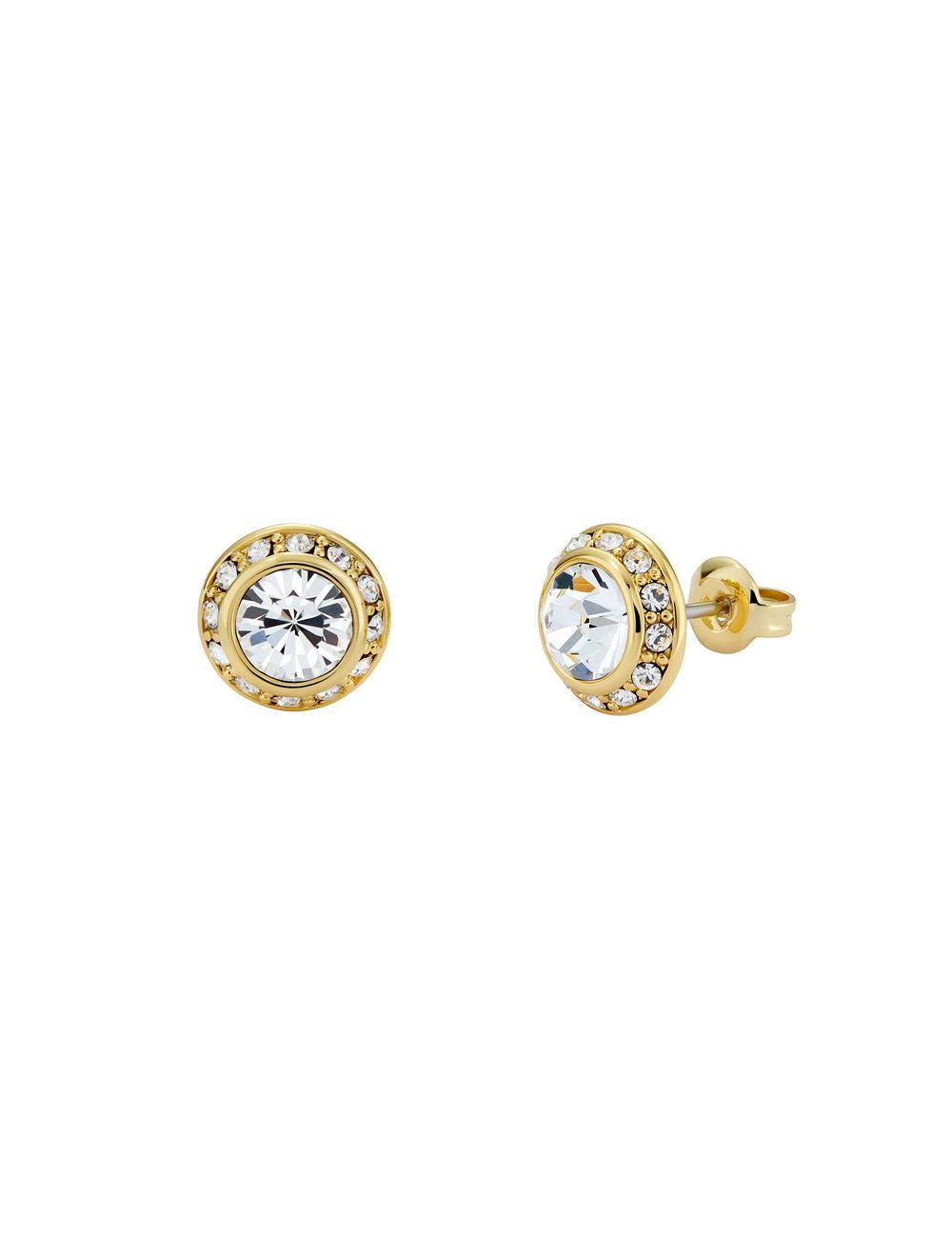 Gold Ted Baker SOLETIA - Solitaire Sparkle Crystal Stud Women Earrings | Canada  KBY-801576