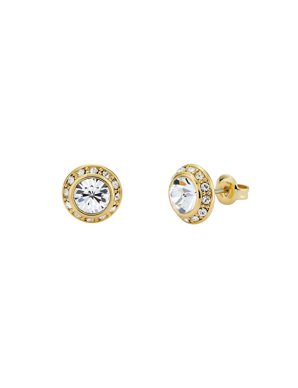 Gold Ted Baker SOLETIA - Solitaire Sparkle Crystal Stud Women Earrings | Canada  KBY-801576