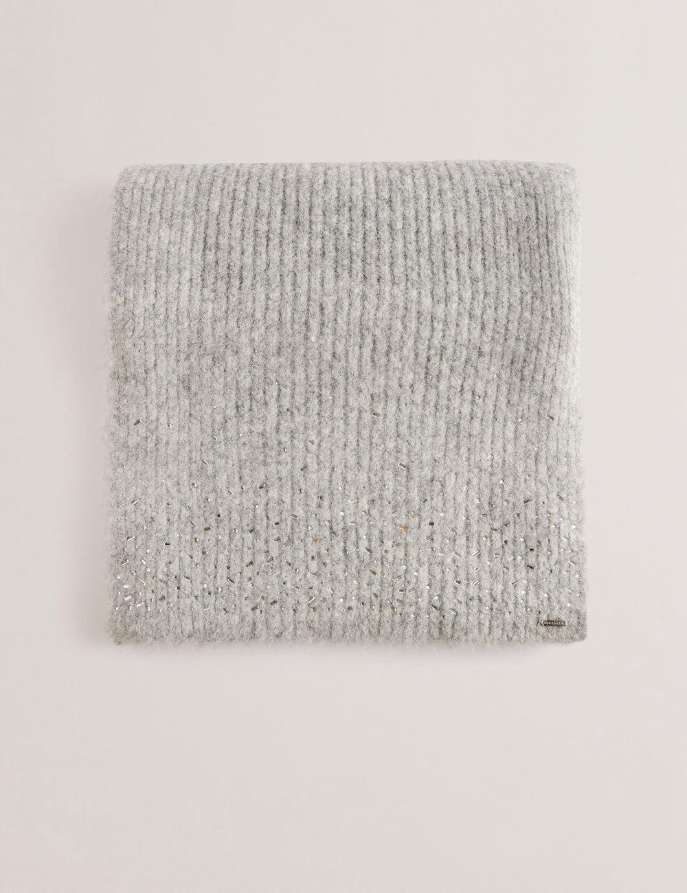 Grey Ted Baker KERIISA - Scattered Rhinestone Knitted Women Scarves | Canada  GOU-512703
