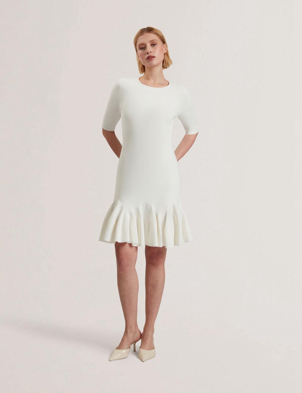 Ivory Ted Baker ALZANN Women Mini Dresses | Canada  UYG-769580