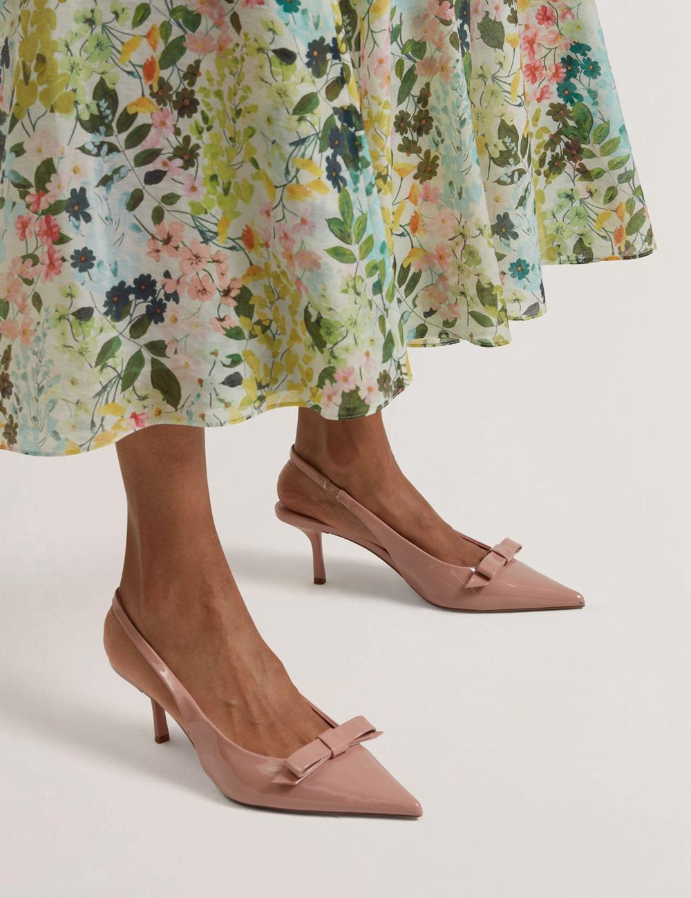 Ivory Ted Baker AZULLA - Floral A-Line Woven Women Midi Skirts | Canada  WJF-867052