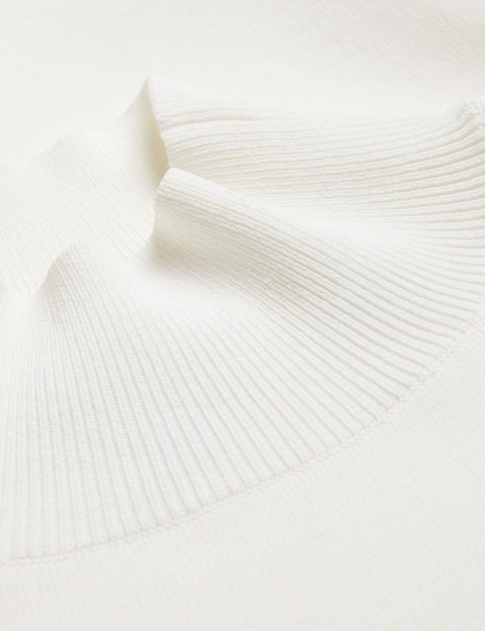 Ivory Ted Baker LAYNHA - Flared Sleeve High Neck Knitted Top Women Jumpers | Canada  EGV-312075