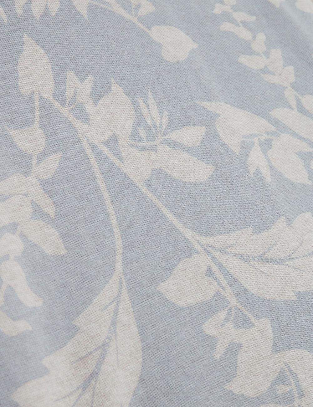 Lt-Blue Ted Baker DENNIO - Short Sleeve Printed Floral Men T-Shirts | Canada  BLS-698403