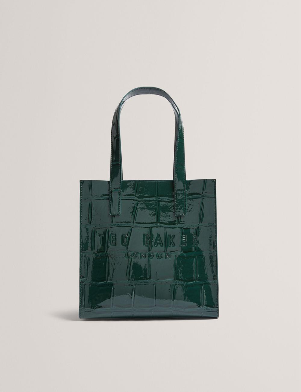 Mid-Green Ted Baker REPTCON - Croc Effect Small Women Tote Bags | Canada  HZN-846320