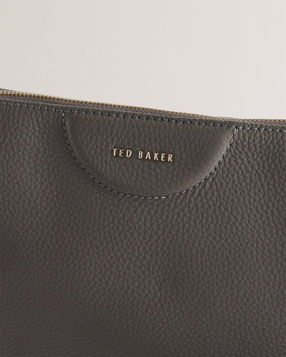 Mid-Grey Ted Baker ESILLE - Branded Webbing Crossbody Leather Women Crossbody Bags | Canada  JPR-053296