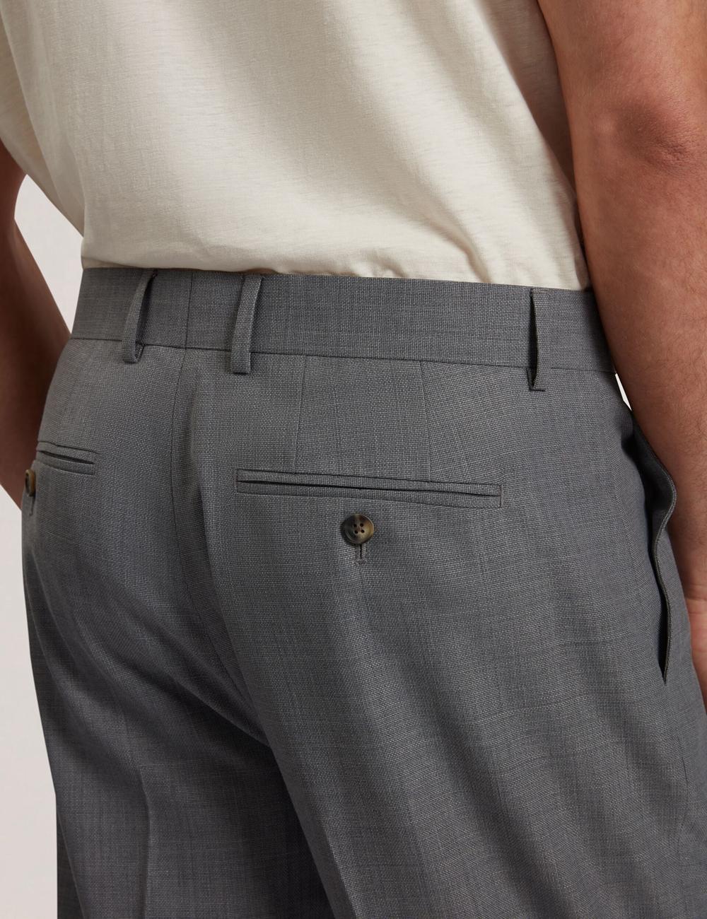 Mid-Grey Ted Baker SELWYNT - Lightweight Wool Blend Men Trousers | Canada  JCS-921450
