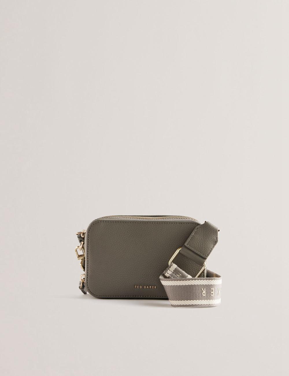 Mid-Grey Ted Baker STUNNA - Mini Leather Crossbody Camera Women Camera Bag | Canada  DNC-187624