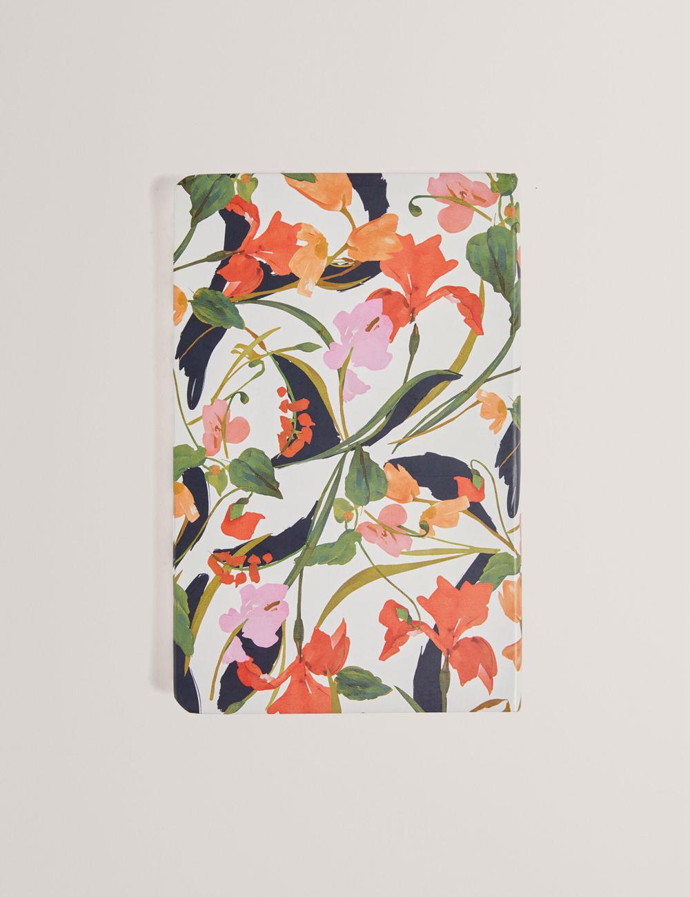 Nat-White Ted Baker KATIIES - Floral Print A5 Notebook Women Stationary | Canada  VCM-065798