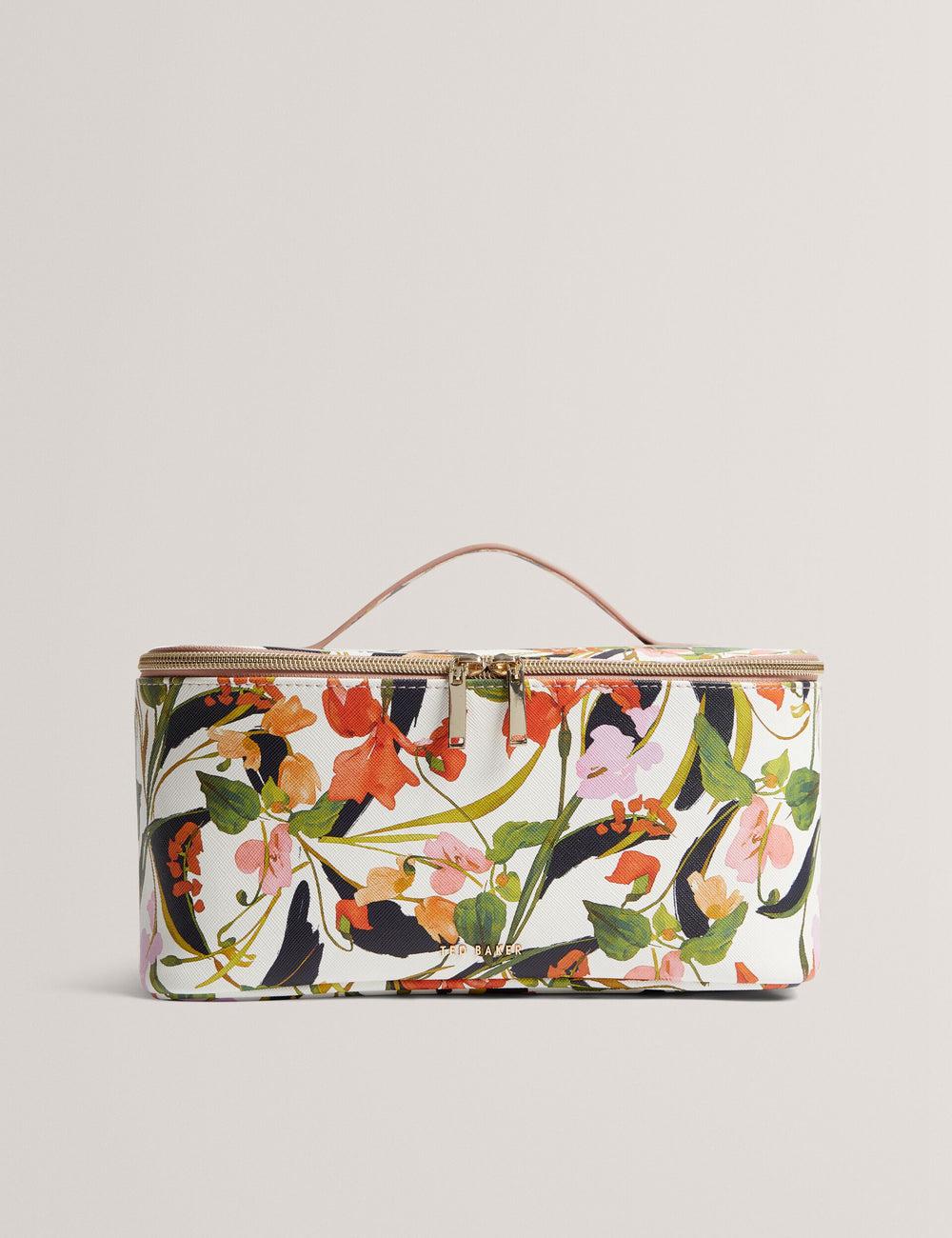 Nat-White Ted Baker LOUISII - Floral PU Top Handle Large Women Wash Bags | Canada  OCJ-895270
